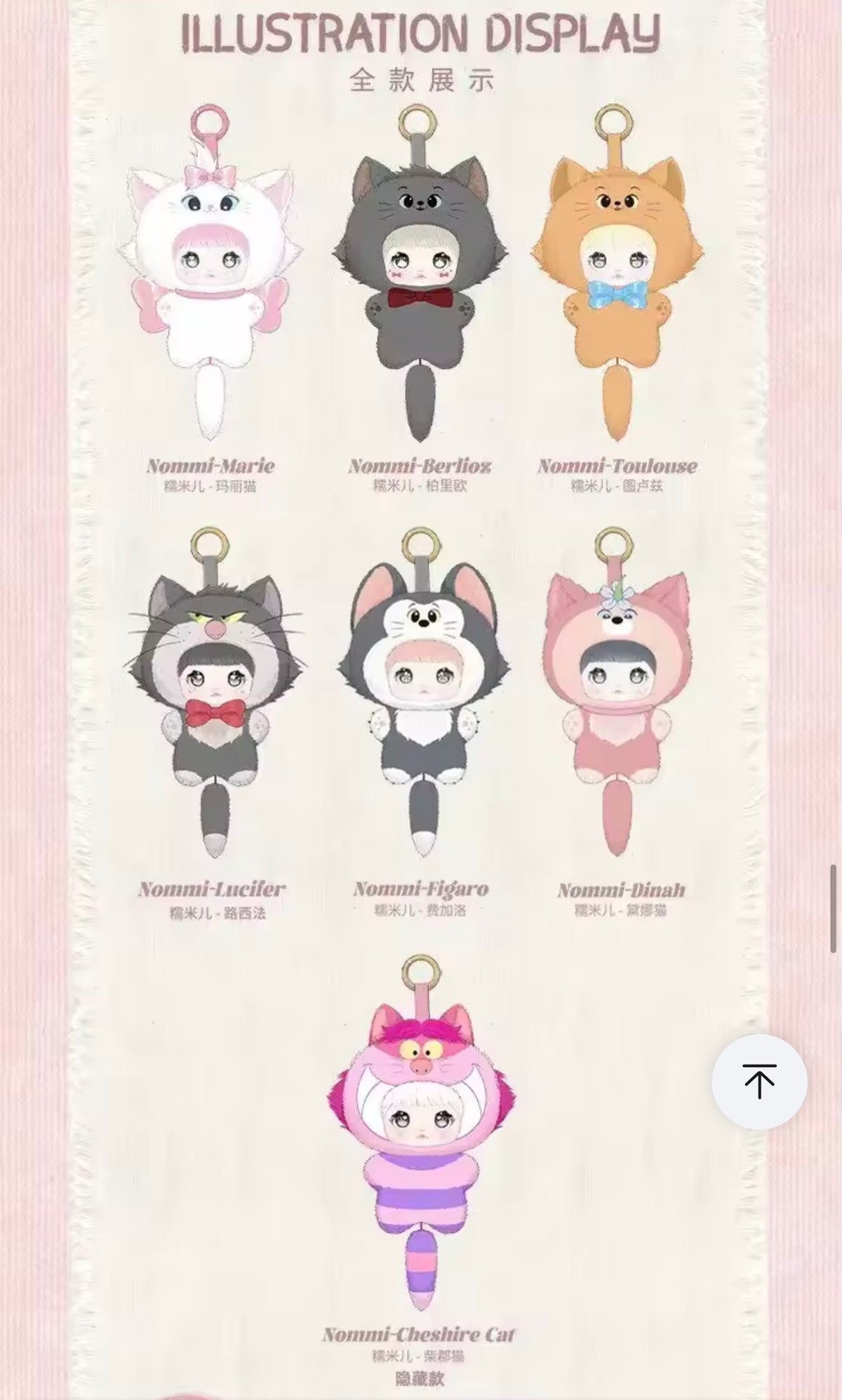TOPTOY Genuine Nommi X Disney Dreamy Cat Tales Series Blind Box.