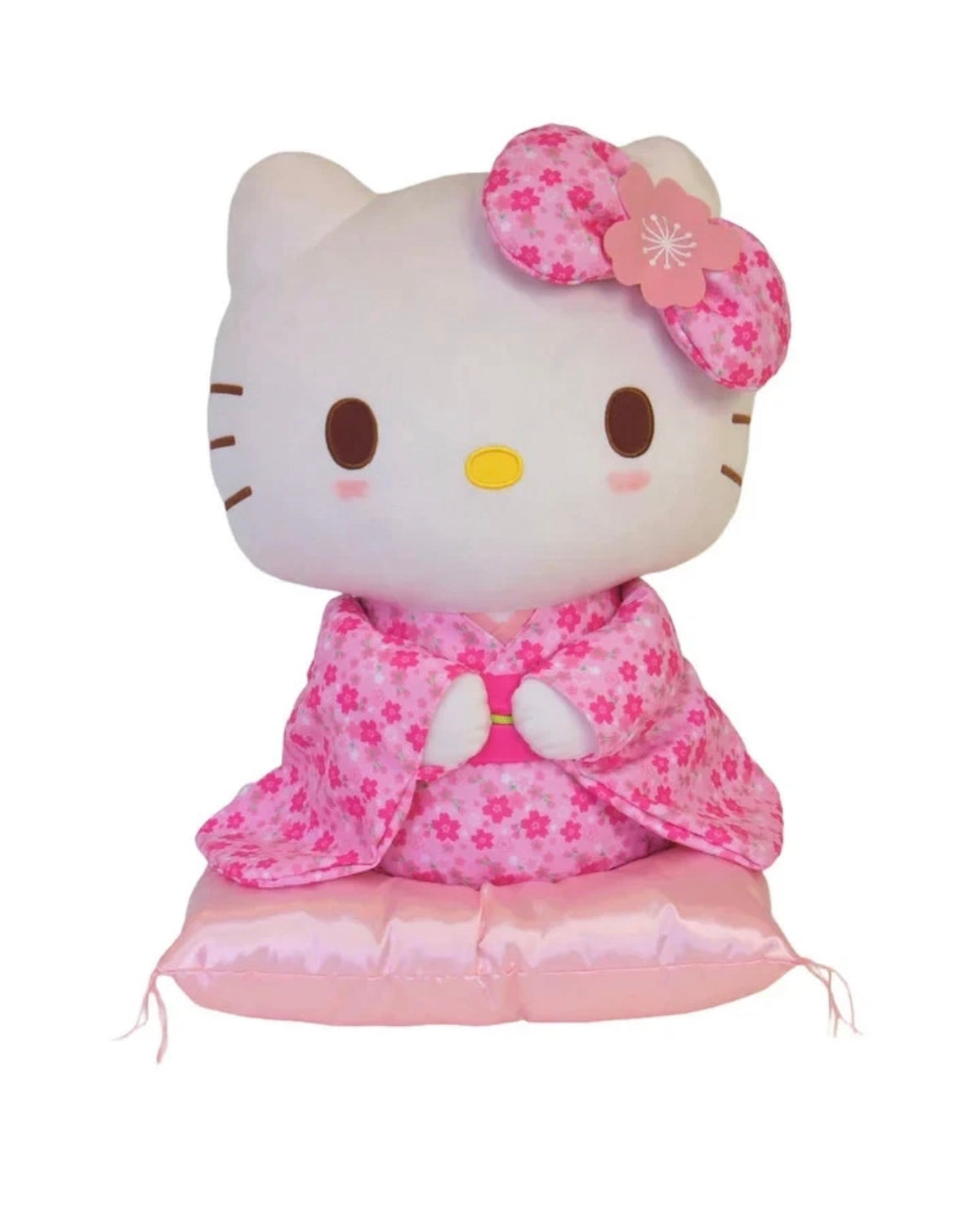 Hello Kitty 20-Inch Pink Cherry Blossom Kimono Plush with Cushion — New with Tags