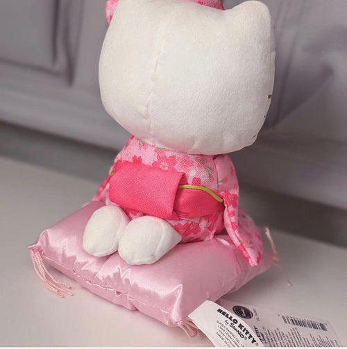 Hello Kitty 20-Inch Pink Cherry Blossom Kimono Plush with Cushion — New with Tags