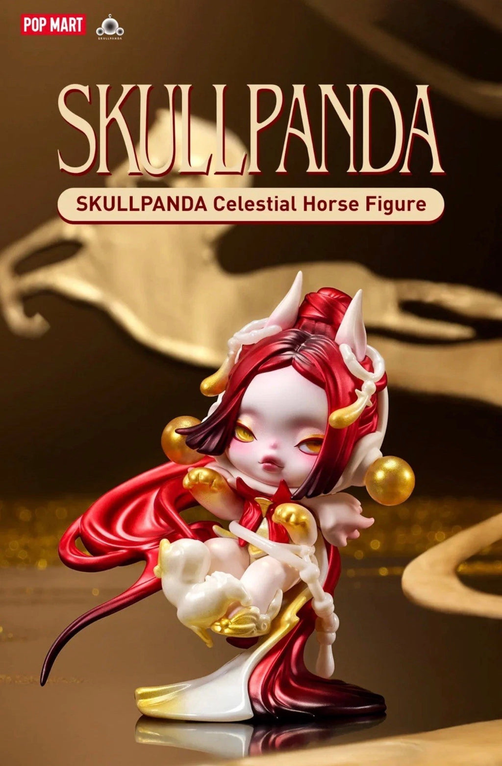 SKULLPANDA Celestial Horse Figure